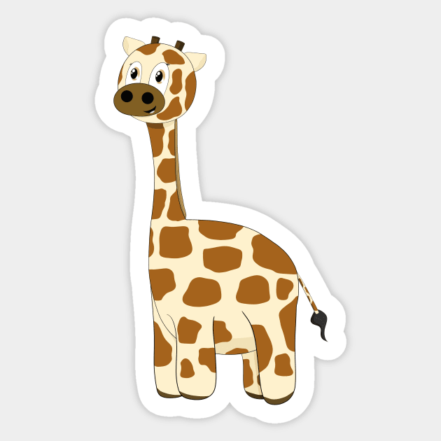 A Happy Giraffe Sticker by PandLCreations